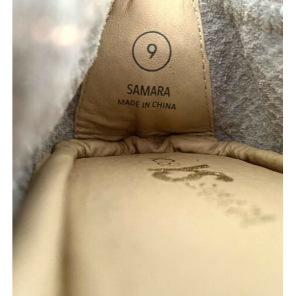 SOLD Yosi Samra Sammie Gold Metallic Python Snake Ballet Flats Size 9 - Picture 10 of 10